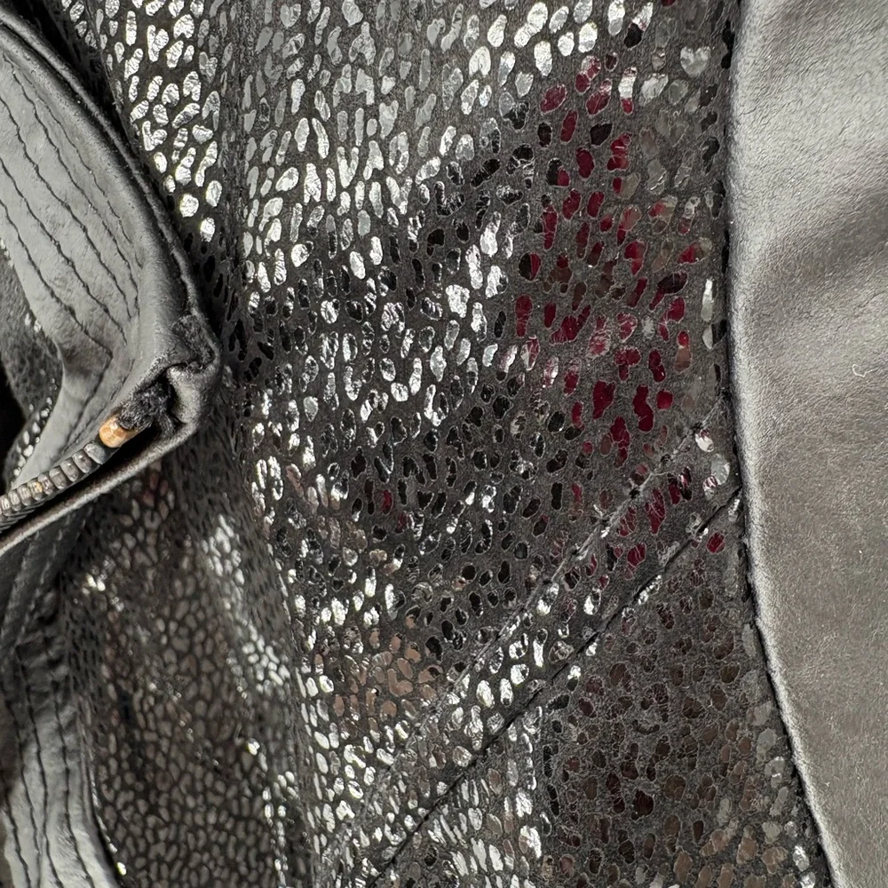 Pamela McCoy Black Leather Moto Jacket - Picture 9 of 13